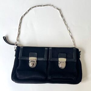 Banana Republic Black Suede Purse.